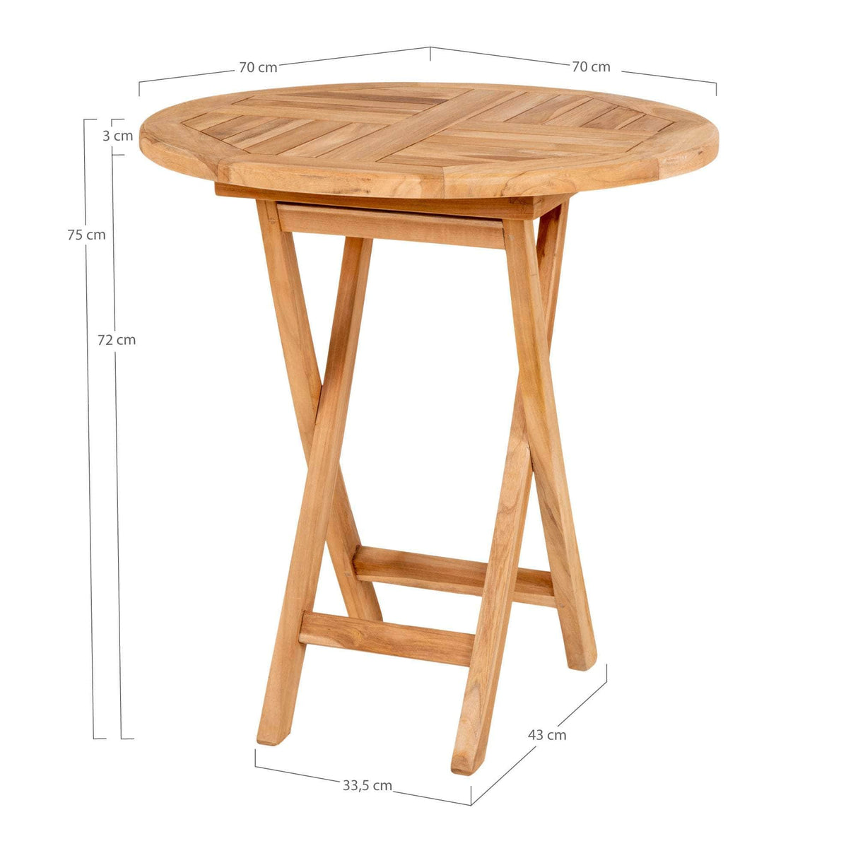 House Nordic Oviedo Teak Spisebord