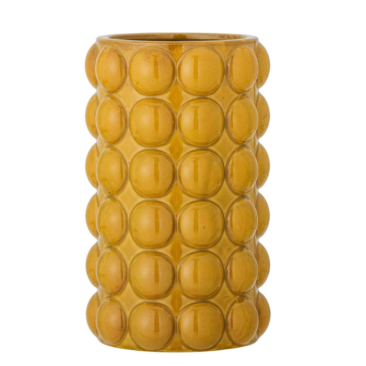Bloomingville Deia Vase, Gul, Stentøj