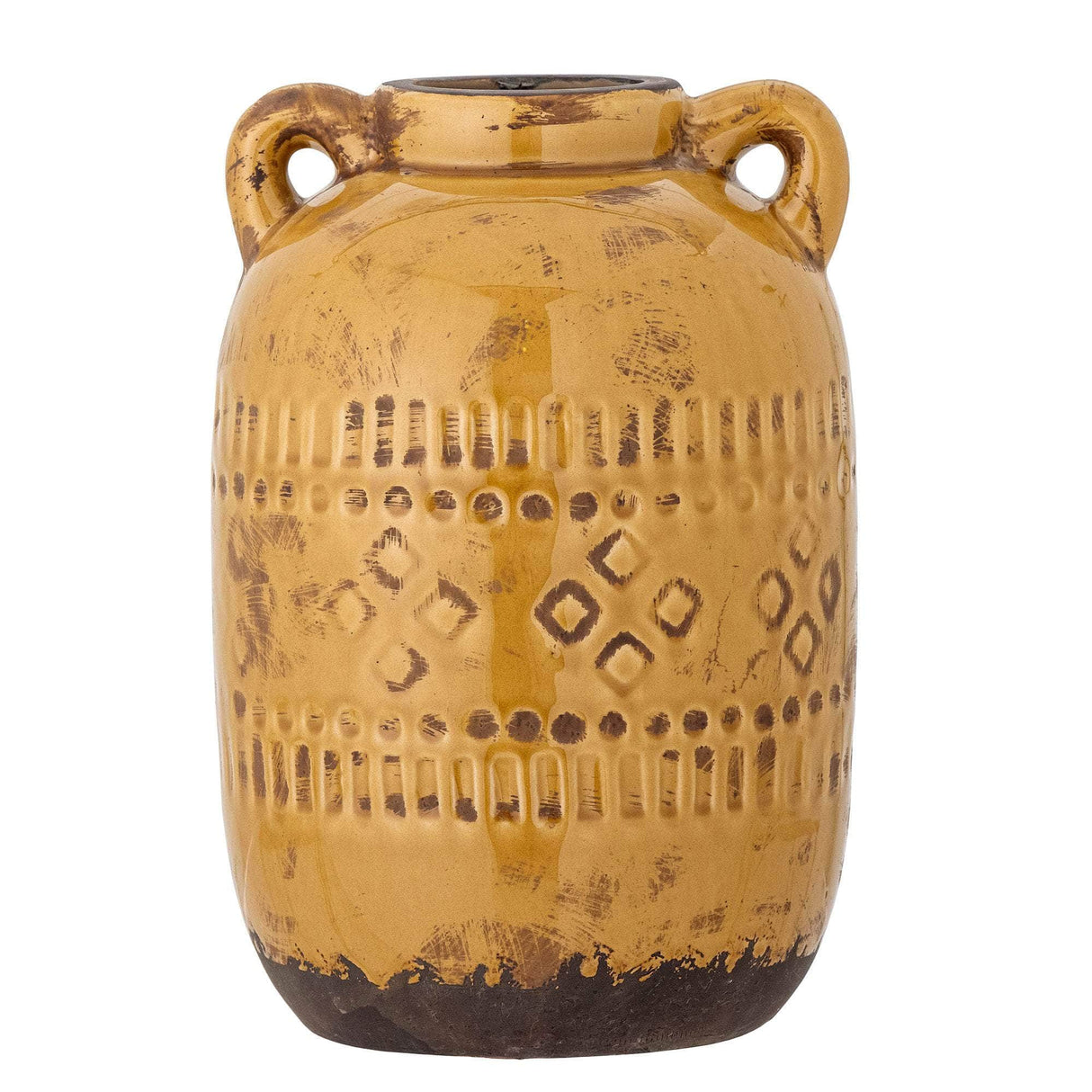 Bloomingville Rijad Deko Vase, Gul, Terrakotta