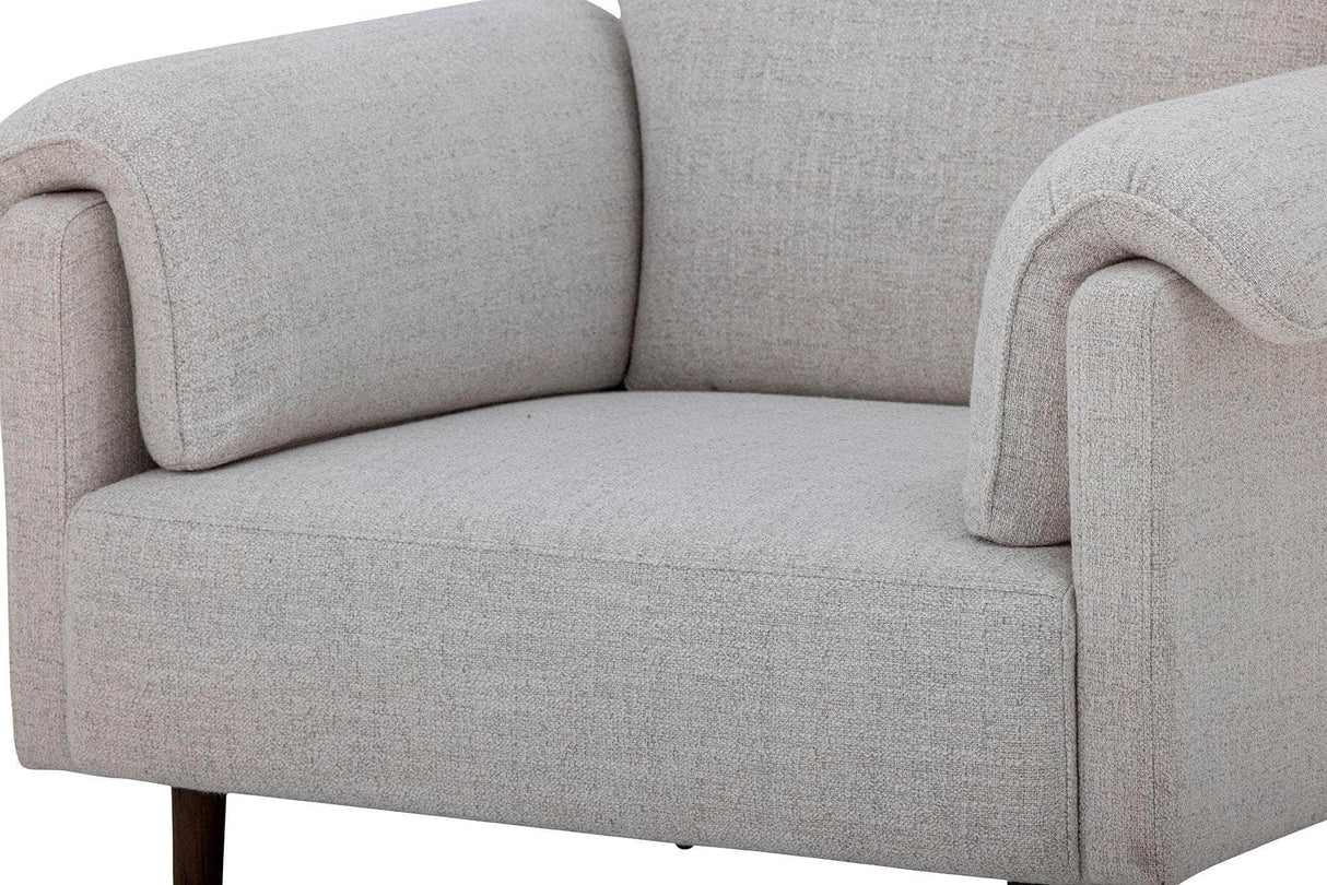 Bloomingville Chesham Lounge Stol, Hvid, Polyester