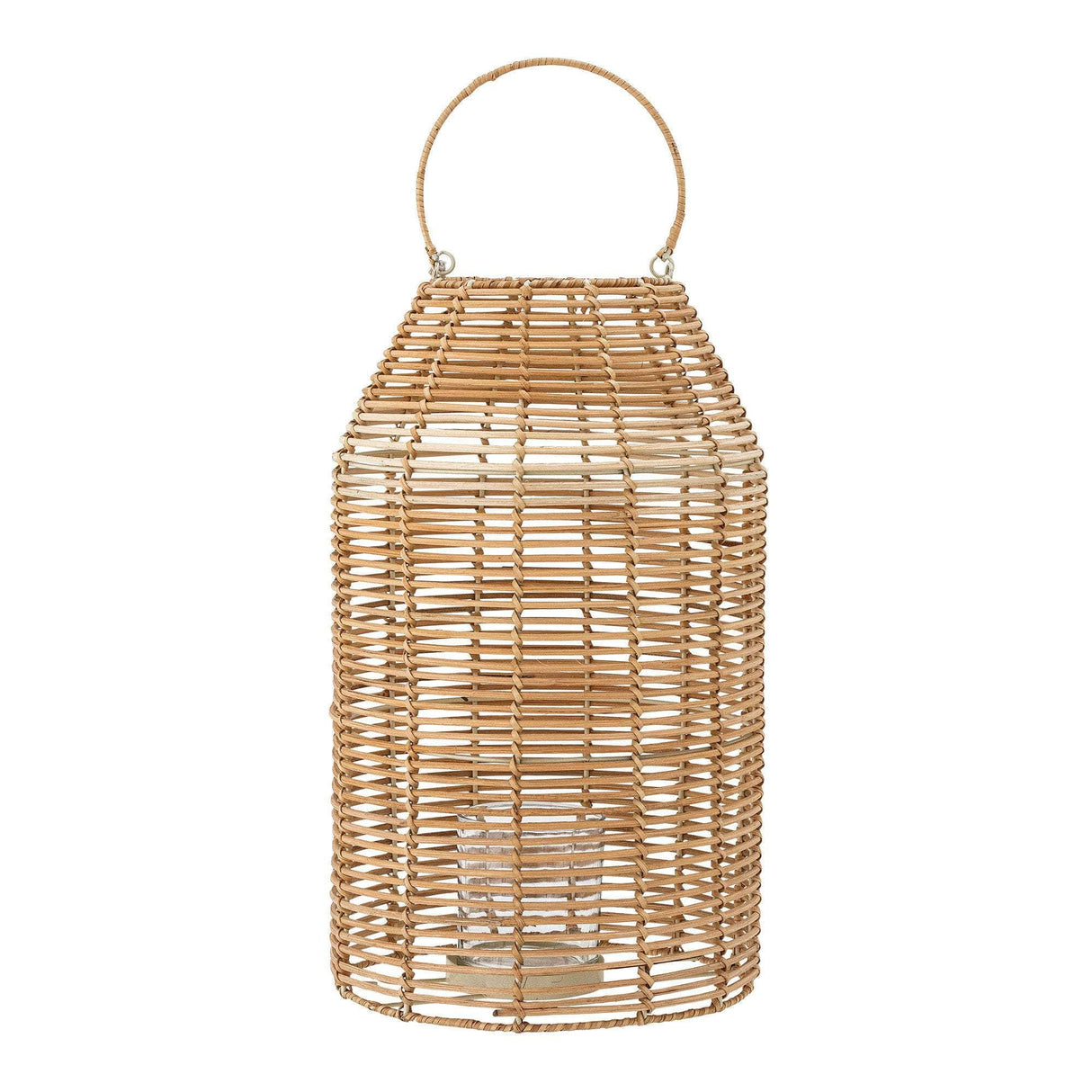 Creative Collection Ferdi Lanterne m/Glas, Natur, Rattan