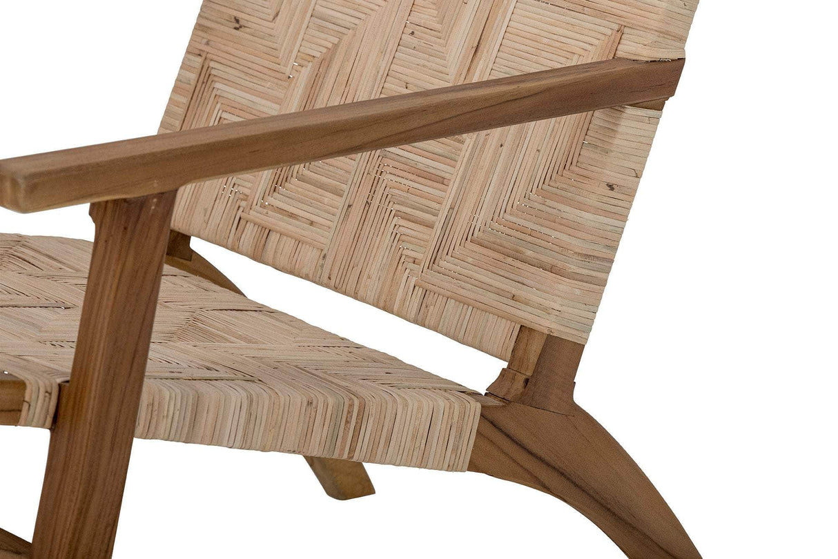 Creative Collection Mills Lounge Stol, Brun, Rattan