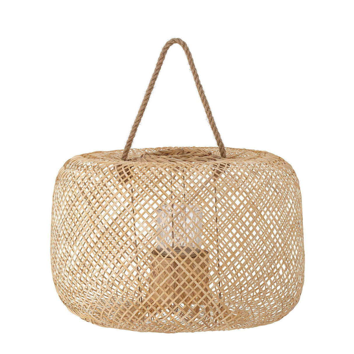 Bloomingville Musu Lanterne m/Glas, Natur, Bambus