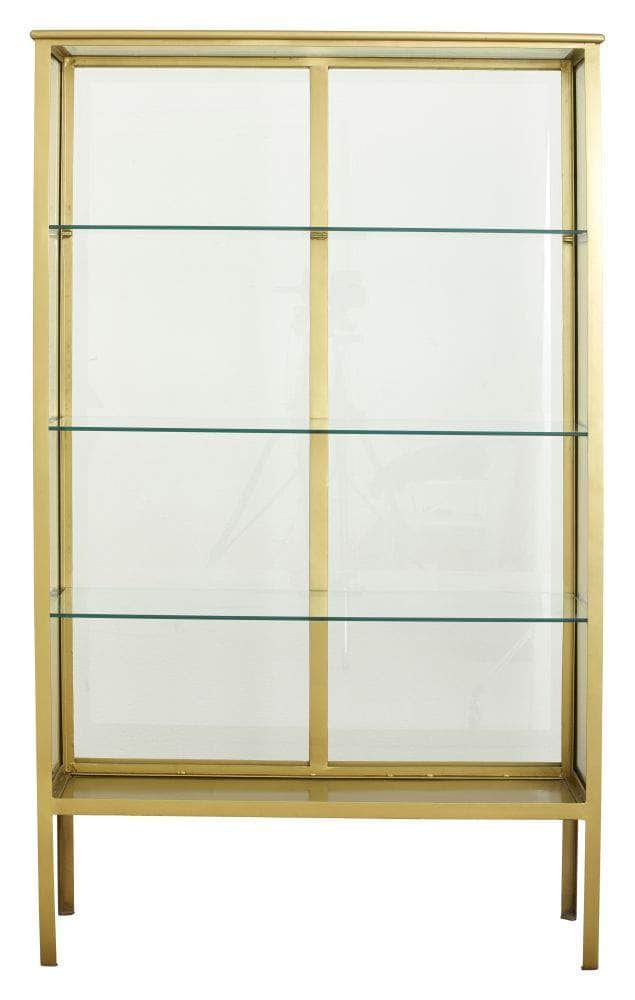 Nordal MAKALU display cabinet, golden