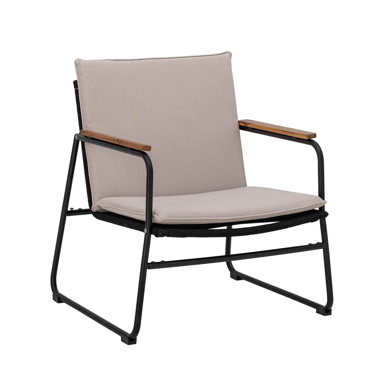 Bloomingville Hampton Lounge Stol, Sort, Metal