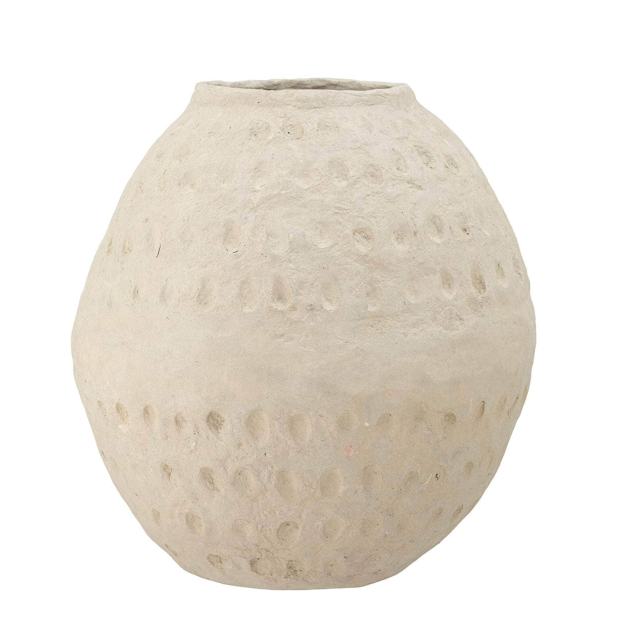 Bloomingville Gisella Deko Vase, Hvid, Papmache