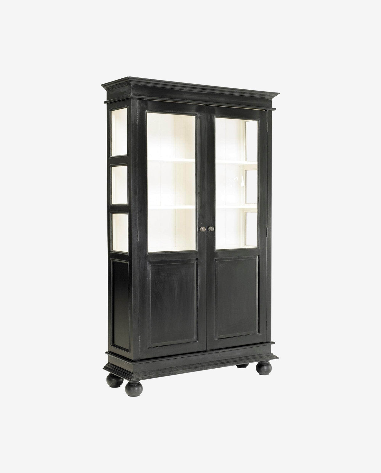 Nordal NOVA double cabinet, black/off white