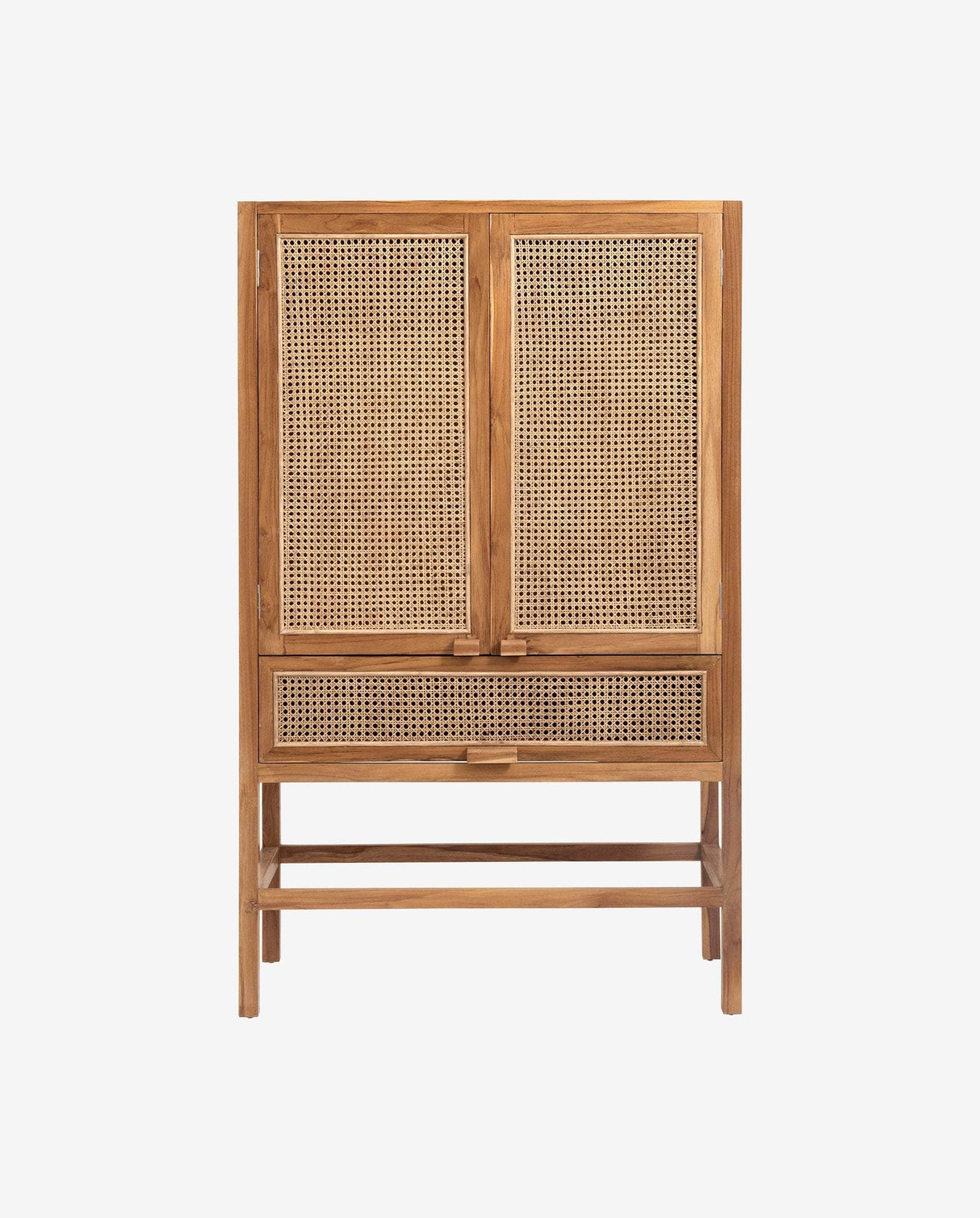Nordal MERGE cabinet, nature w/rattan