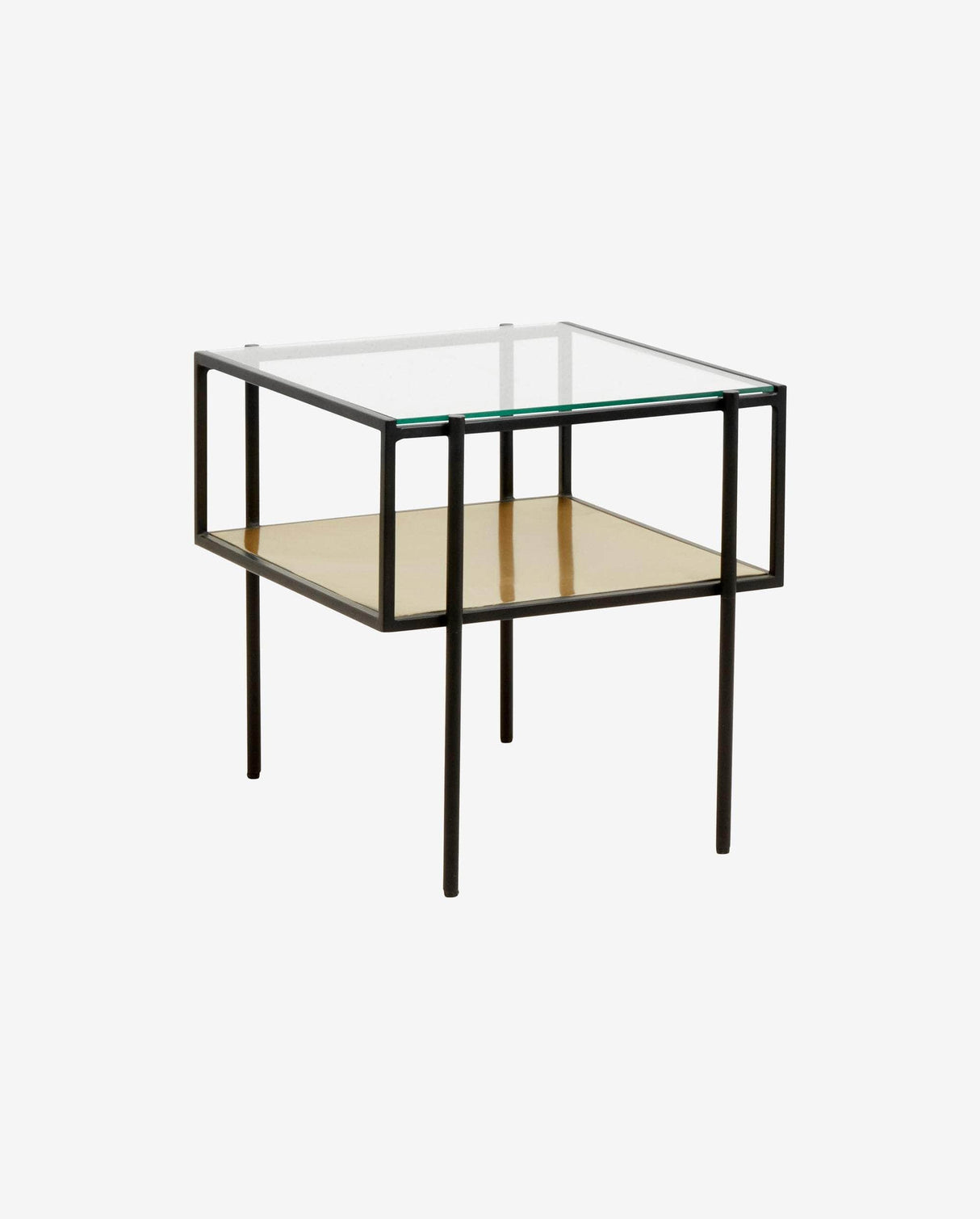 Nordal PARANA coffee table, S, golden/clear