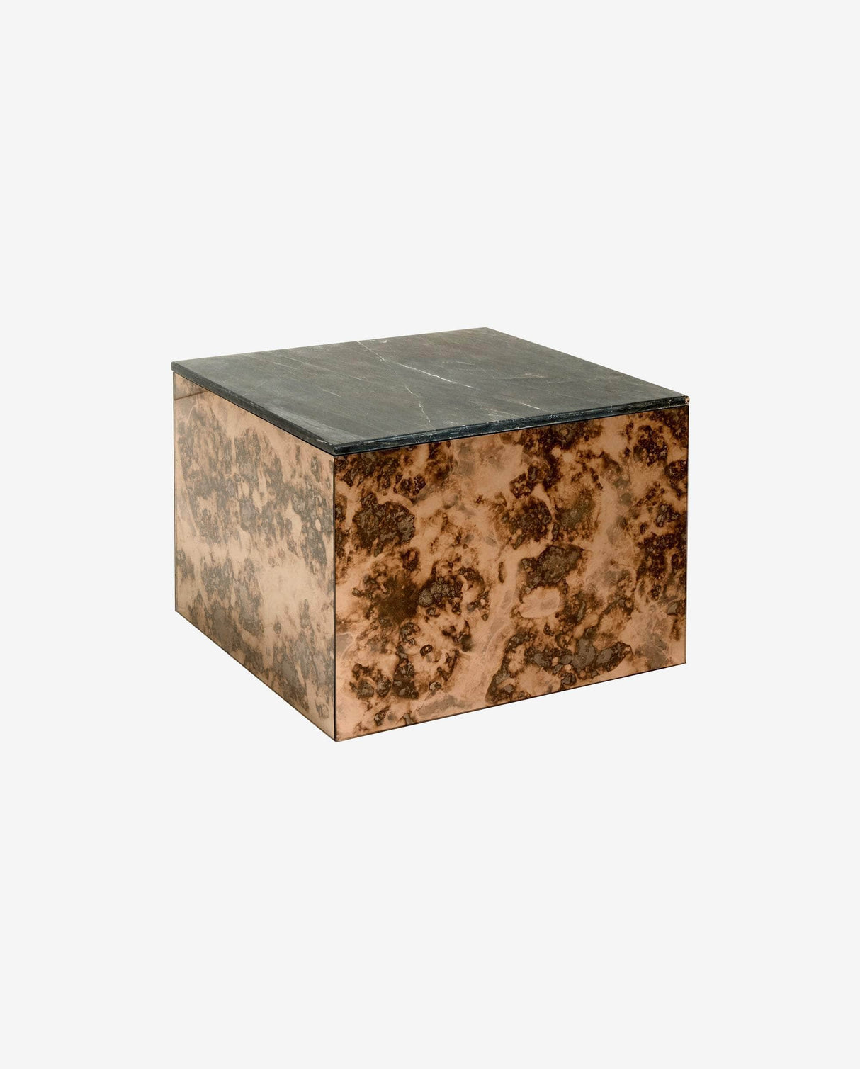 Nordal OKA coffee table, antique mirror, stone