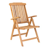 House Nordic Elche Teak 5-position Stol - Sæt af 2