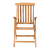 House Nordic Elche Teak 5-position Stol - Sæt af 2
