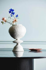 Nordal MOYO vase, round shape, white glaze