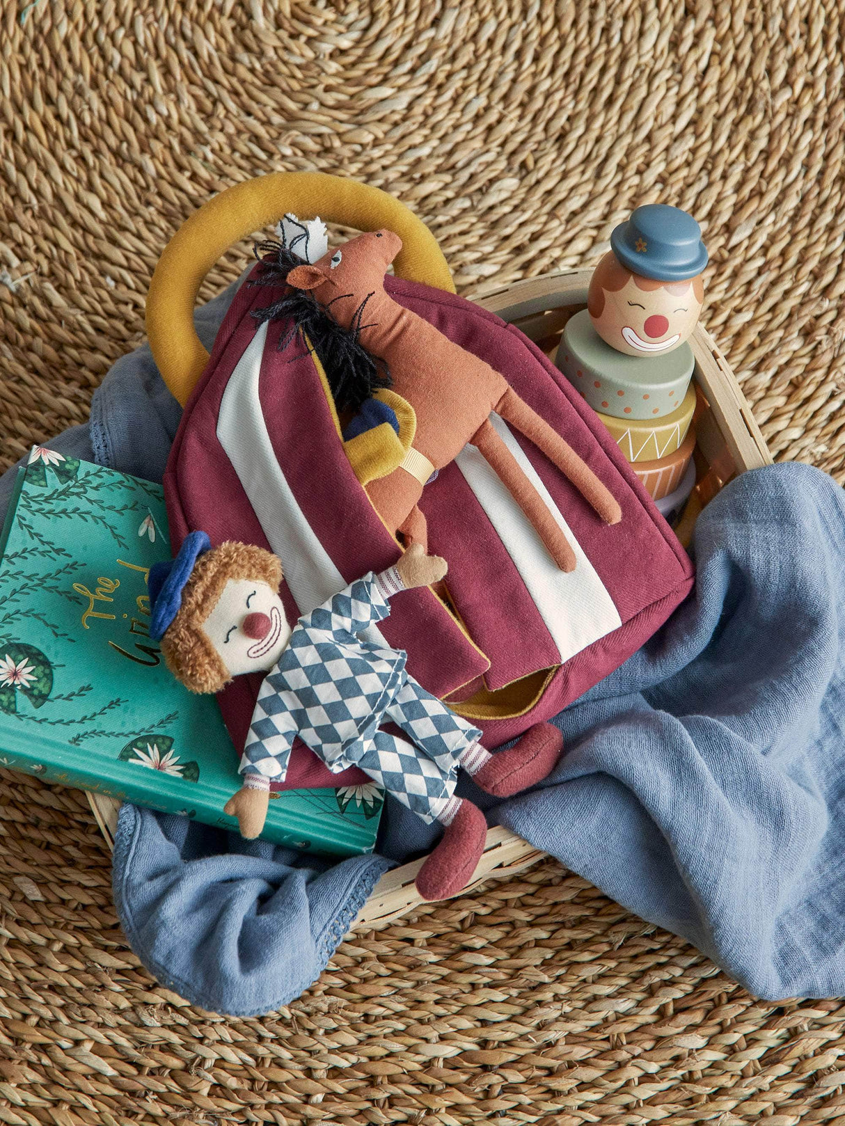 Bloomingville MINI Theobald Soft Toy, Rød, Bomuld