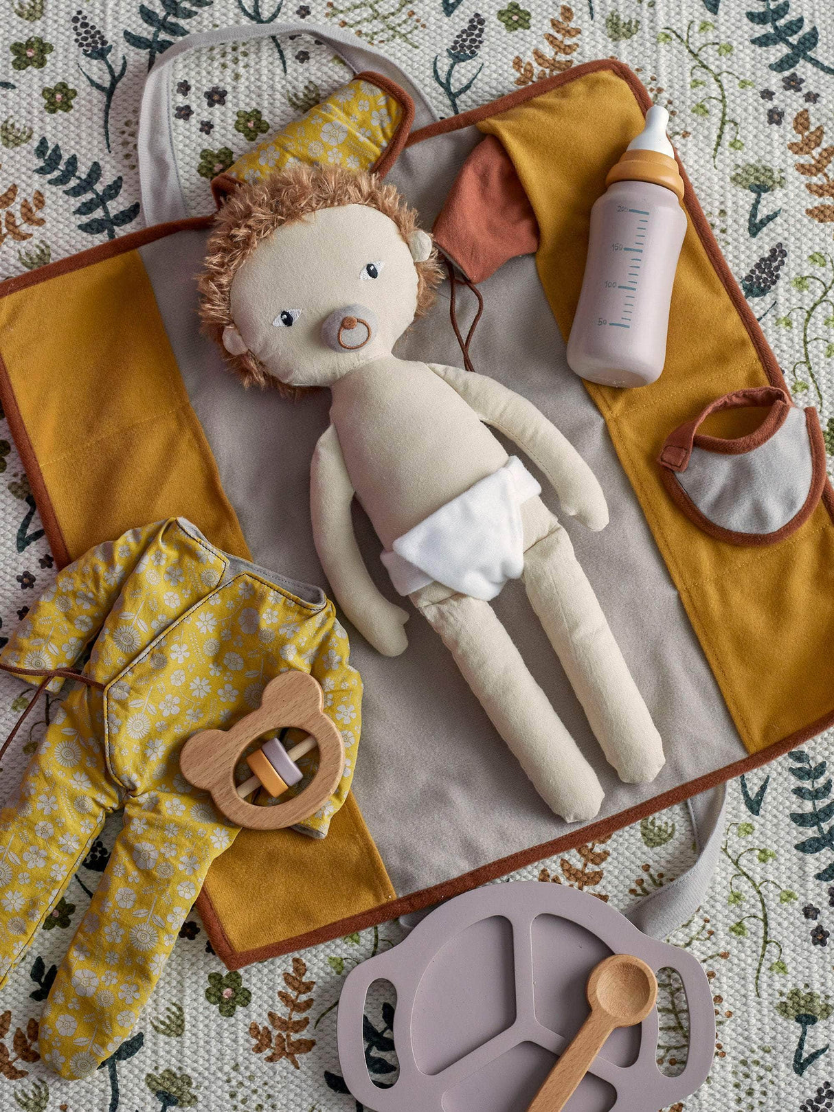 Bloomingville MINI Nalle Doll, Brun, Bomuld