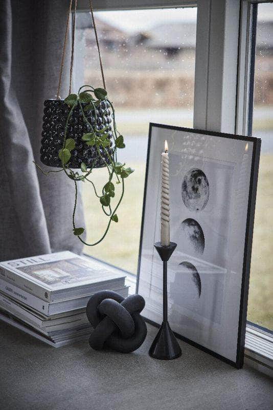 Lene Bjerre Design DK Dotsie hængepotte  Ø18cm  sort