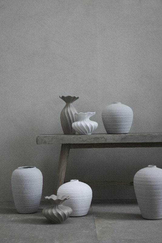 Lene Bjerre Design DK Catia dekorationsvase H27 cm. sølvgrå