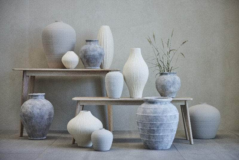 Lene Bjerre Design DK Catia dekorationsvase H27 cm. sølvgrå