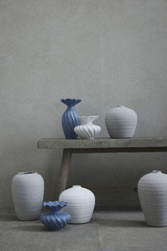 Lene Bjerre Design DK Catia dekorationsvase H27 cm. sølvgrå