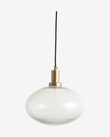 Nordal BONA lamp, clear glass w/grooves