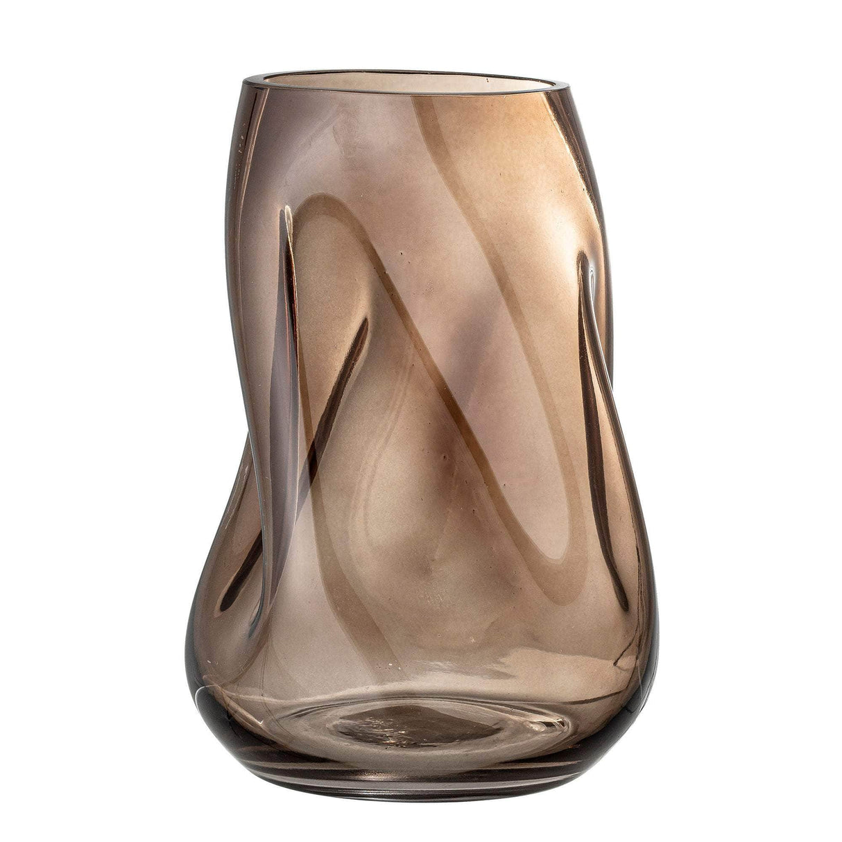 Bloomingville Ingolf Vase, Brun, Glas