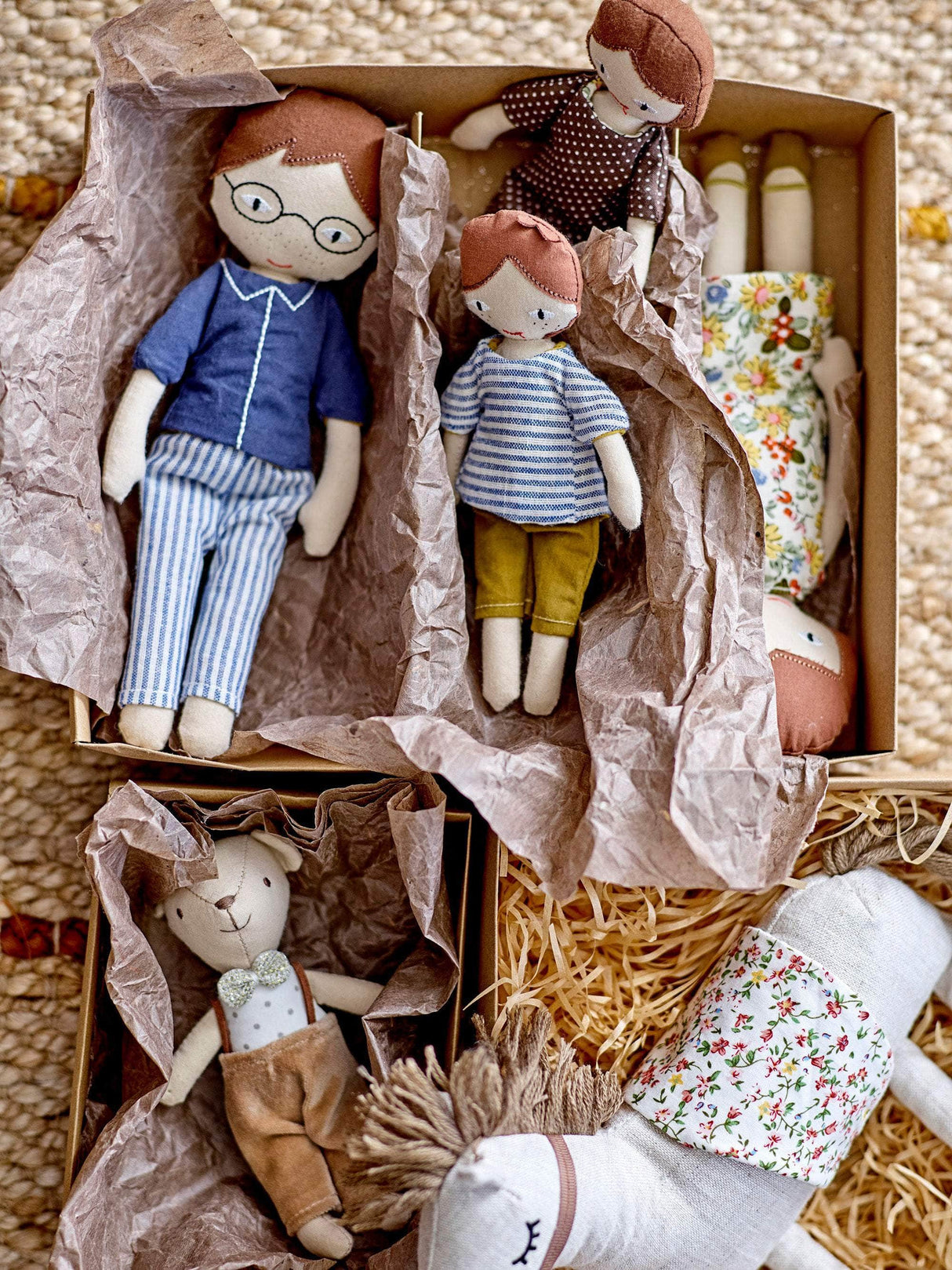 Bloomingville MINI Clas Tæppe, Natur, Jute