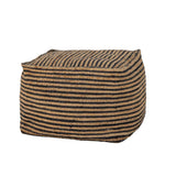 Bloomingville Nao Puf, Sort, Jute