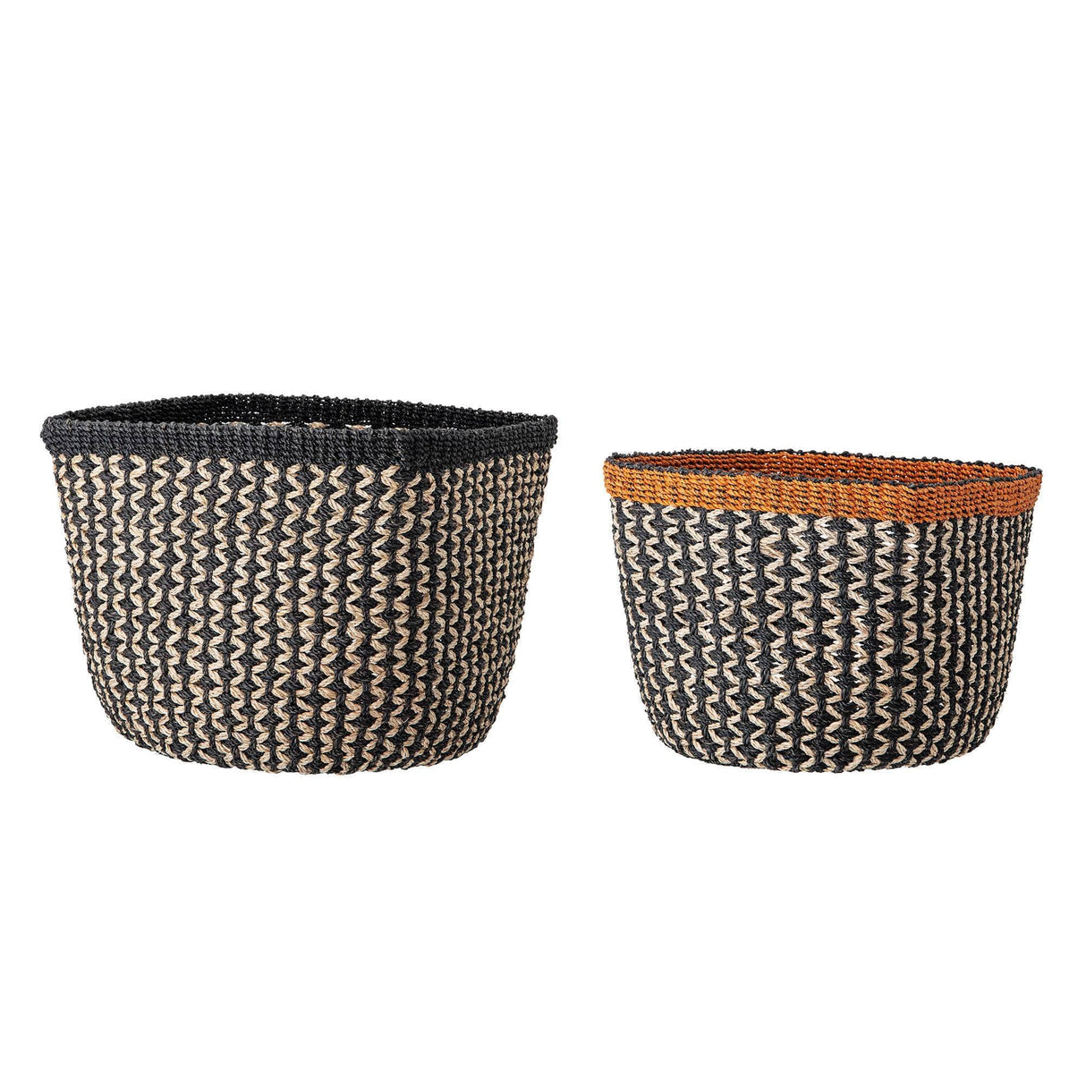 Bloomingville Ova Kurv, Sort, Abaca