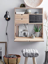 Bloomingville Gorm Deko Vase, Sort, Terrakotta