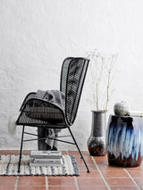 Bloomingville Gorm Deko Vase, Sort, Terrakotta