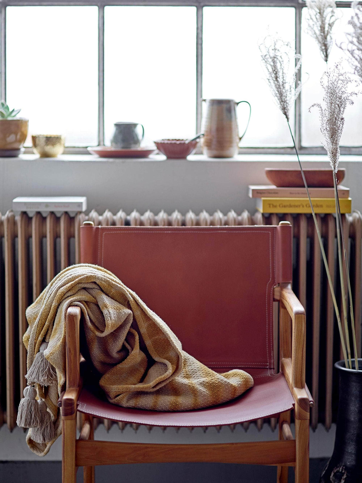 Bloomingville Gorm Deko Vase, Sort, Terrakotta