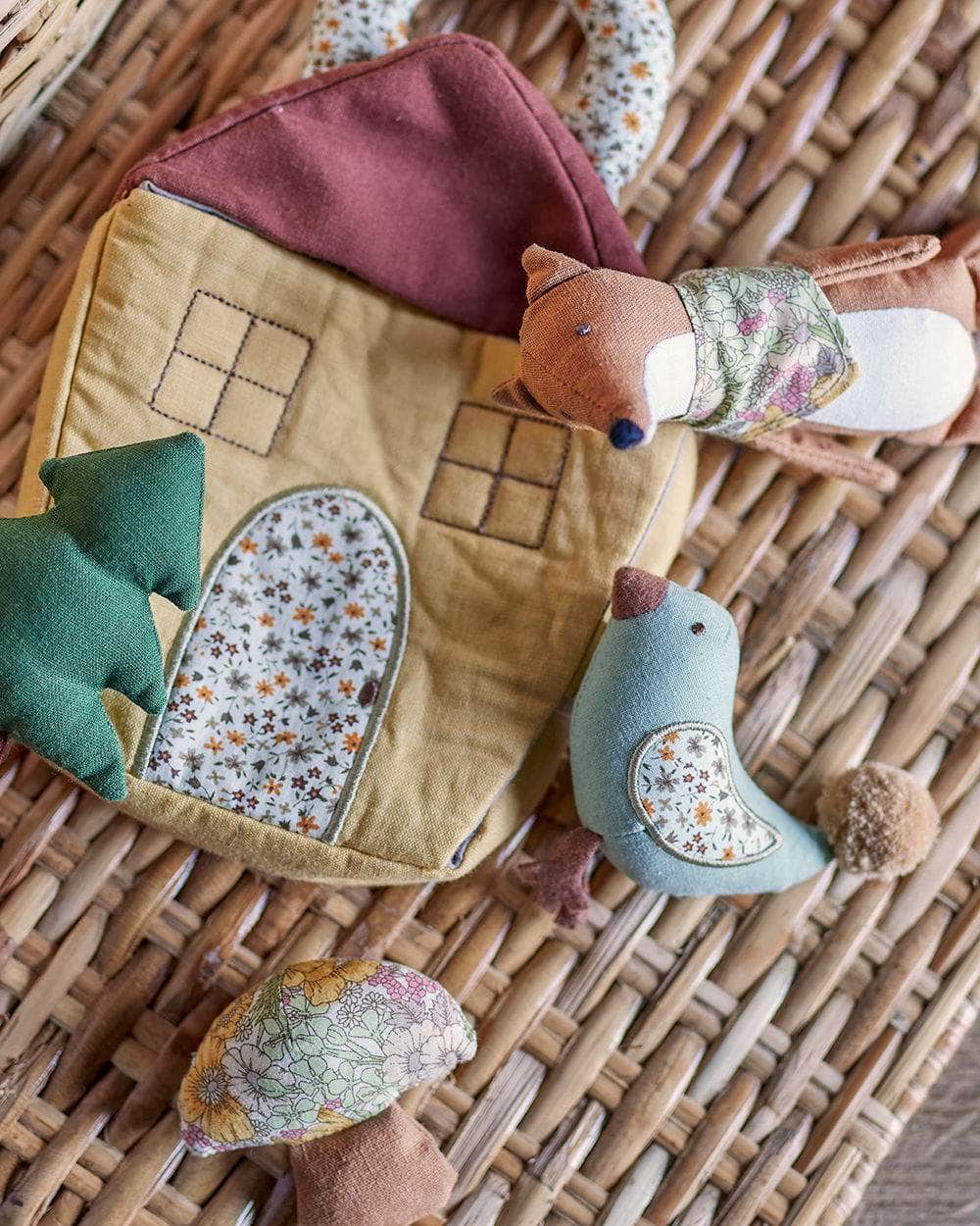 Bloomingville MINI Tio Soft Toy, Brun, Hør