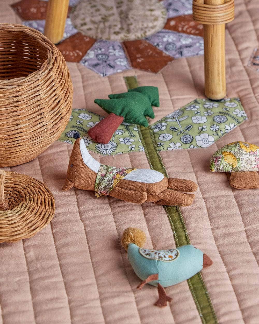 Bloomingville MINI Tio Soft Toy, Brun, Hør