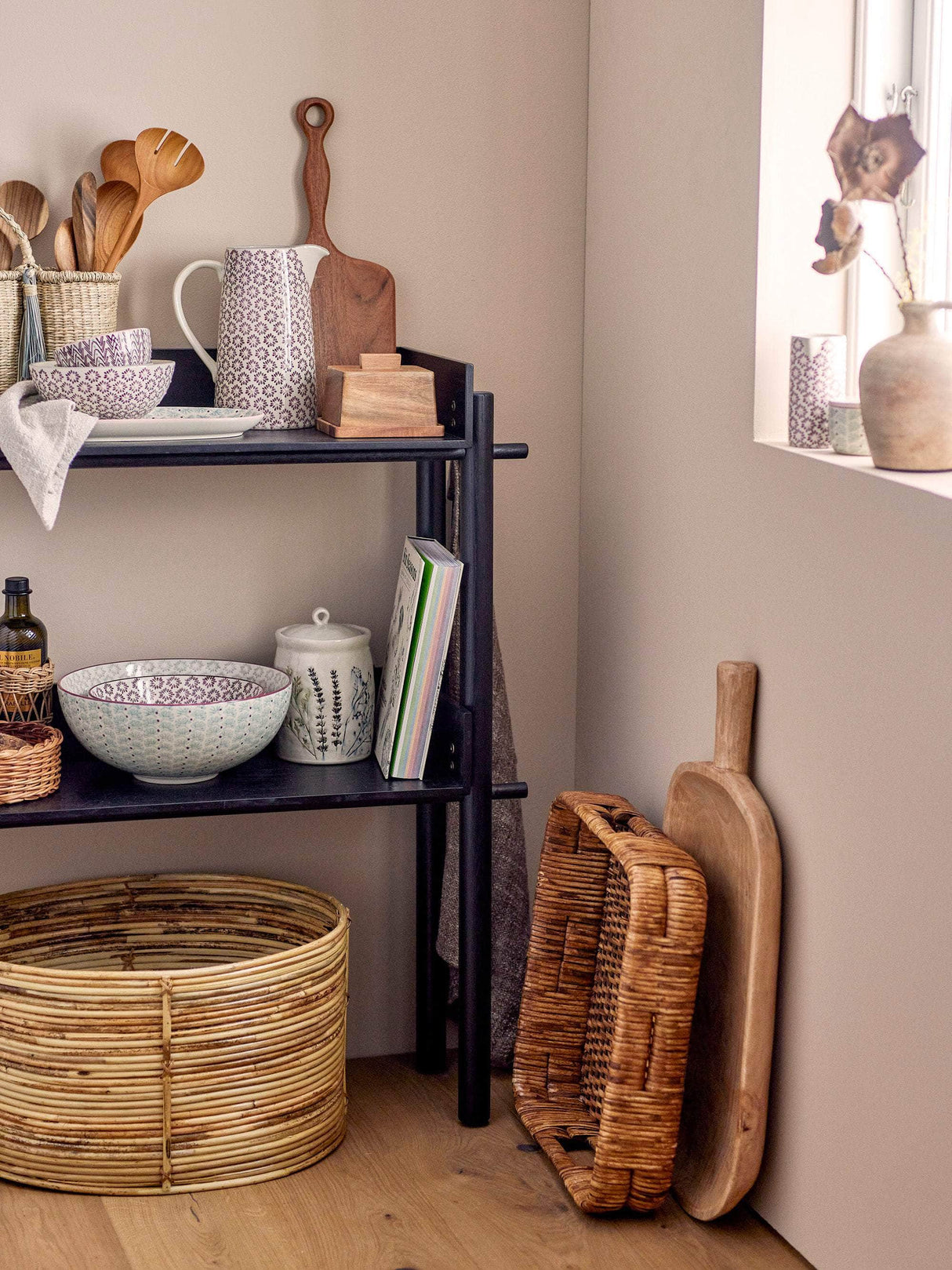 Bloomingville Diann Bakke, Brun, Rattan