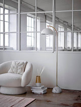 Bloomingville Ted Lounge Stol, Hvid, Polyester