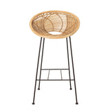 Bloomingville Yonne Bar Stol, Natur, Rattan