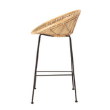 Bloomingville Yonne Bar Stol, Natur, Rattan