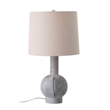 Bloomingville Kean Bordlampe, Grå, Terrakotta