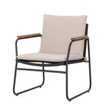 Bloomingville Hampton Lounge Stol, Sort, Metal