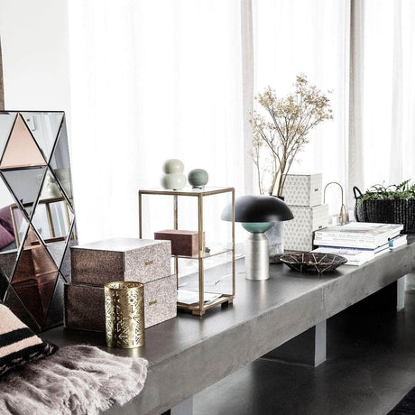 House Doctor Vitrineskab, Glass, Messing