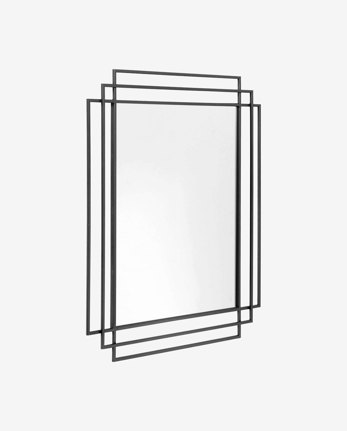 Nordal SQUARE mirror, black finish