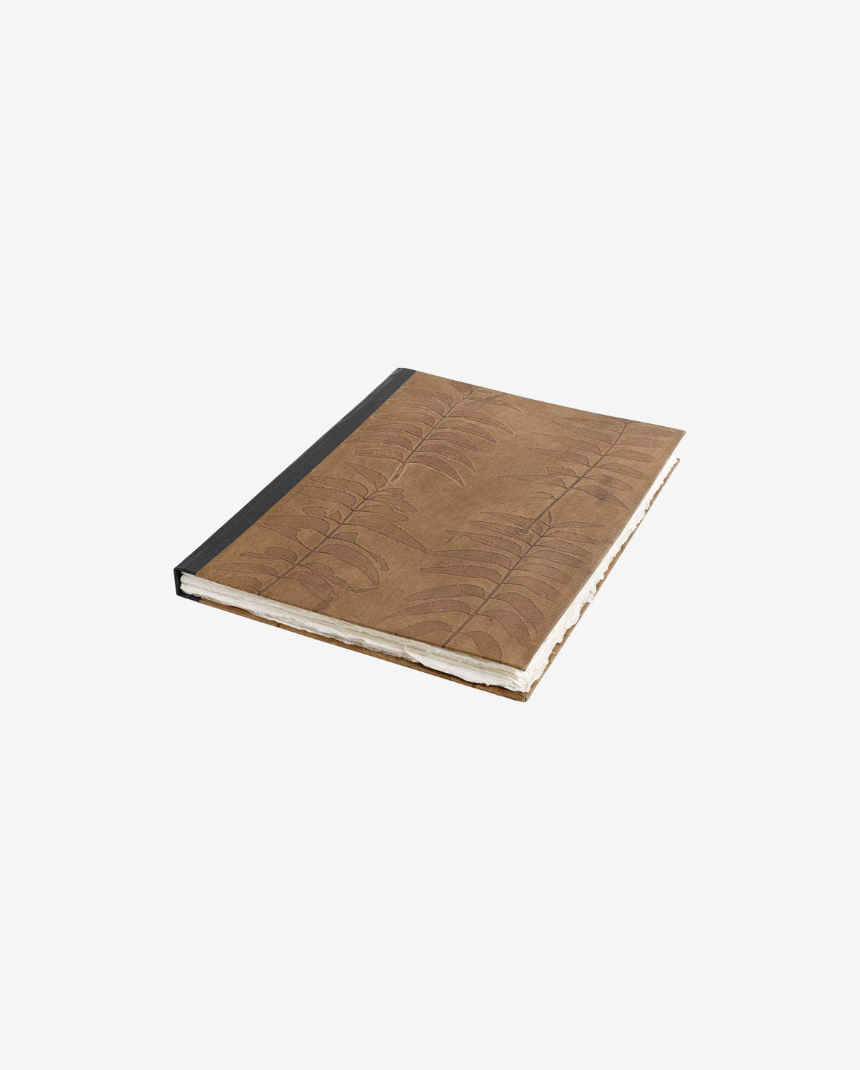 Nordal Notebook, leaves, leather, large
