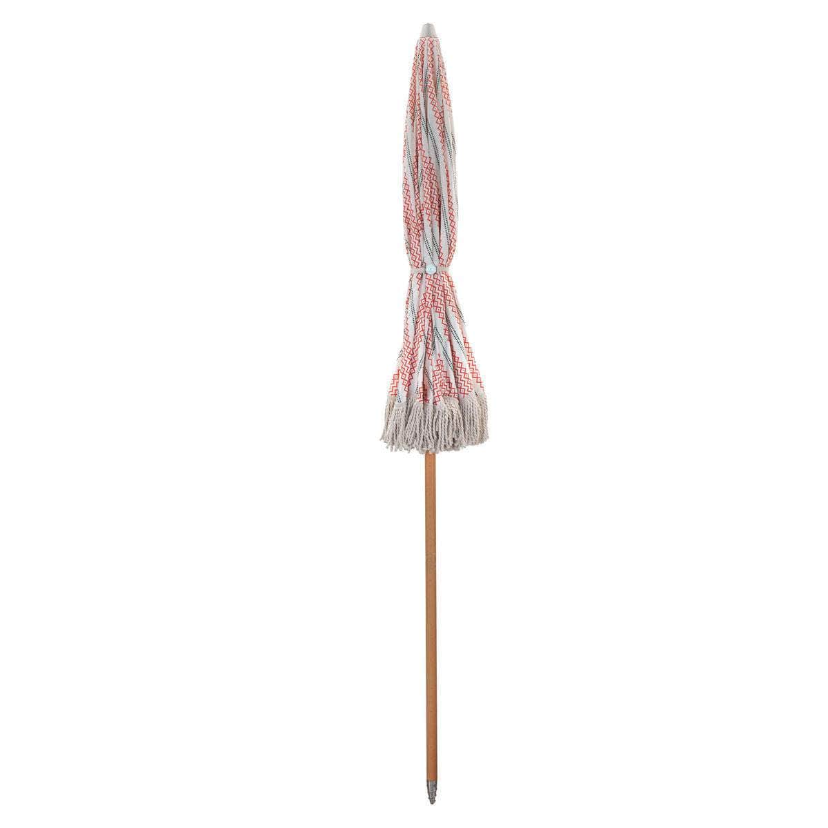 House Doctor Strand/Haveparasol, Umbra, Rød/Grøn