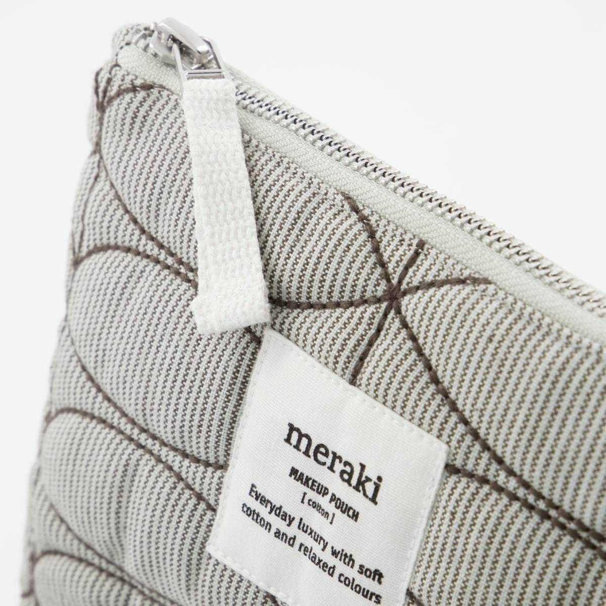 Meraki Makeup pung, Mentha, Lys grå/armygrøn