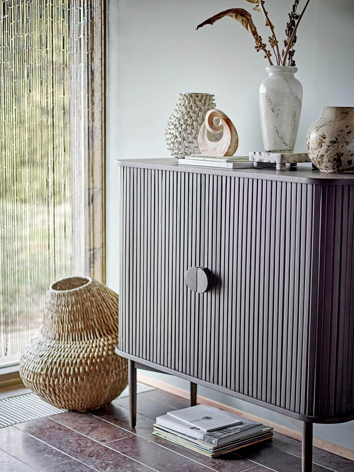 Bloomingville Janka Vase, Brun, Stentøj