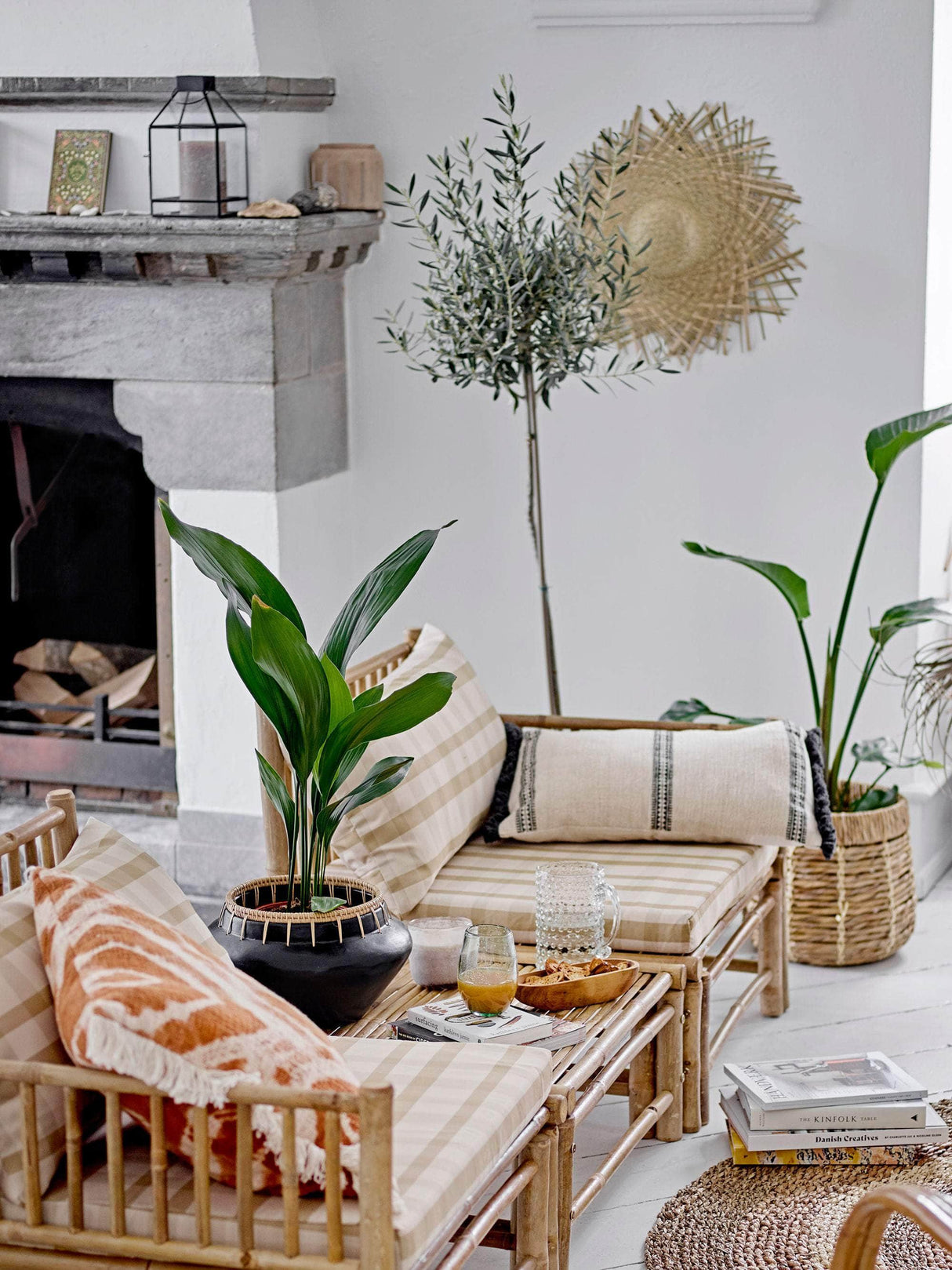 Bloomingville Korfu Modul Sofa Højre Hjørne, Natur, Bambus