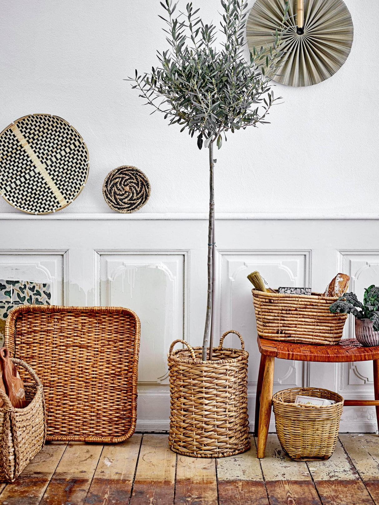 Bloomingville Diann Bakke, Brun, Rattan