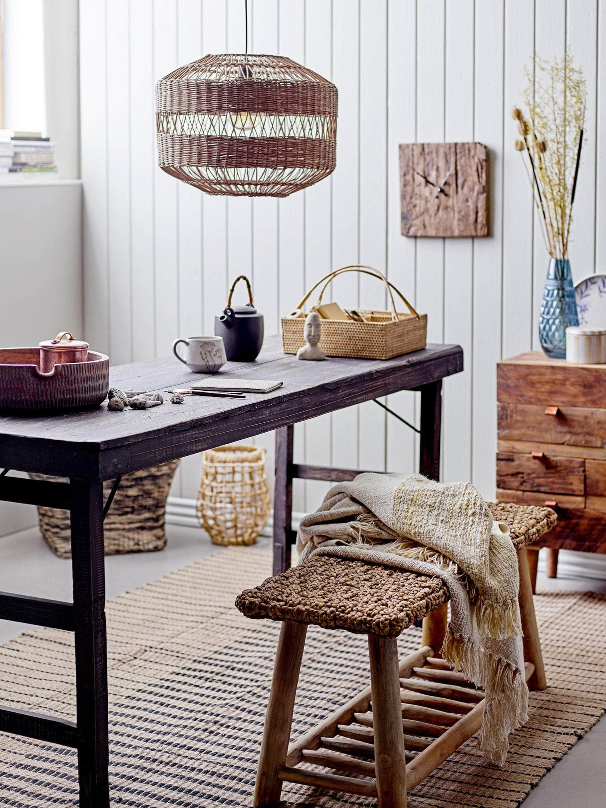 Creative Collection Giuliana Plaid, Natur, Bomuld