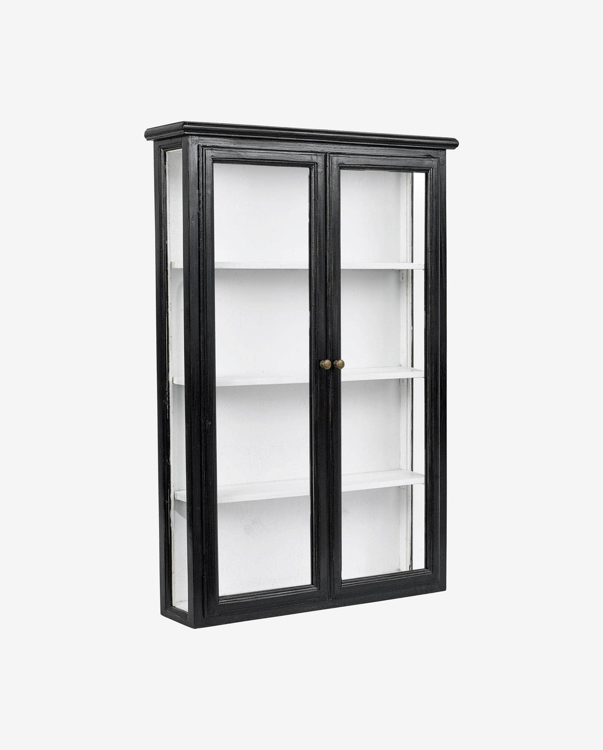 Nordal CLASSIC wall cabinet, double, black