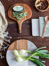 Creative Collection Olly Serveringsfad, Hvid, Marmor